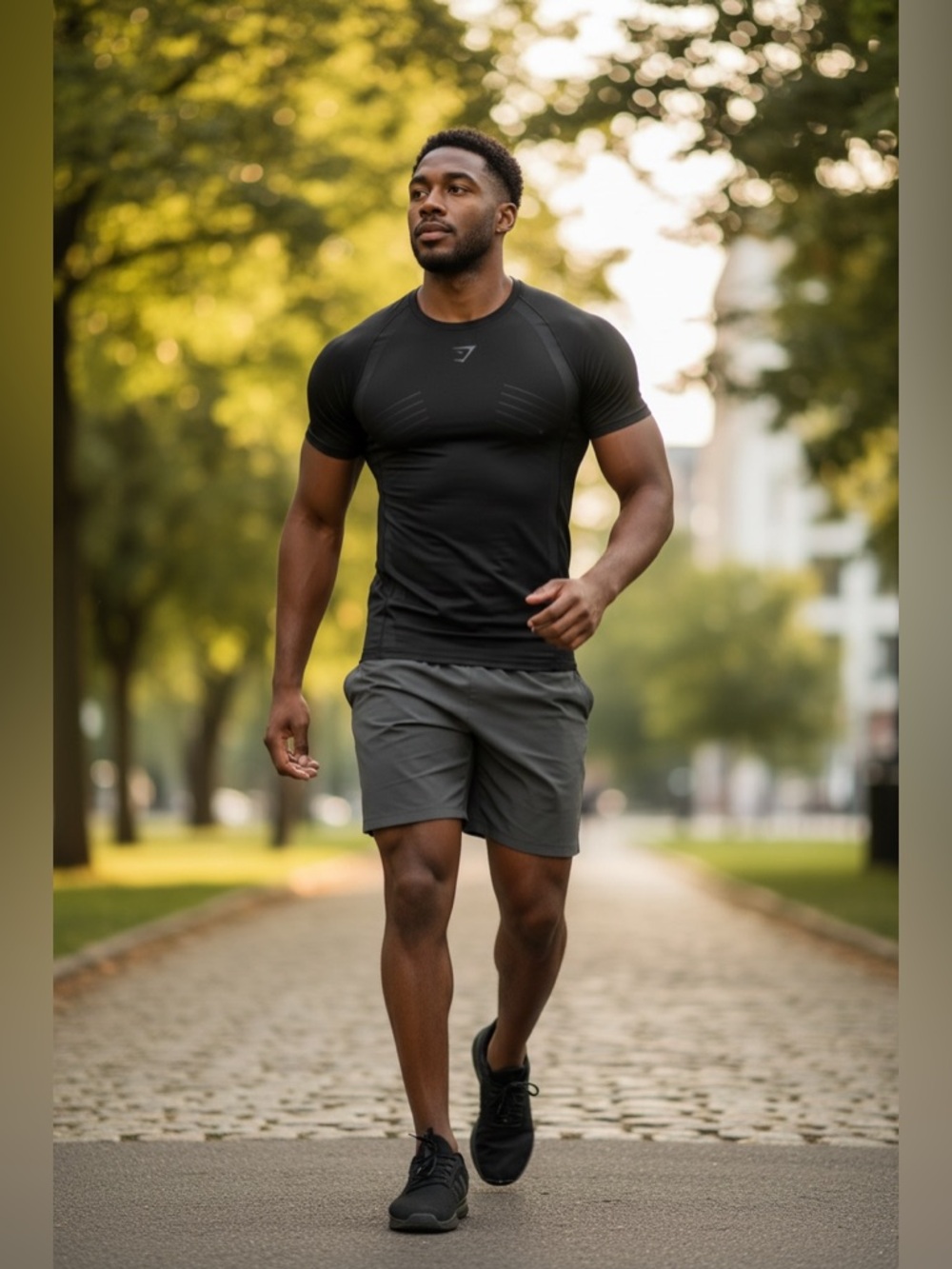 Gymshark Black T-Shirt Men’s Small Athletic Performance Tee